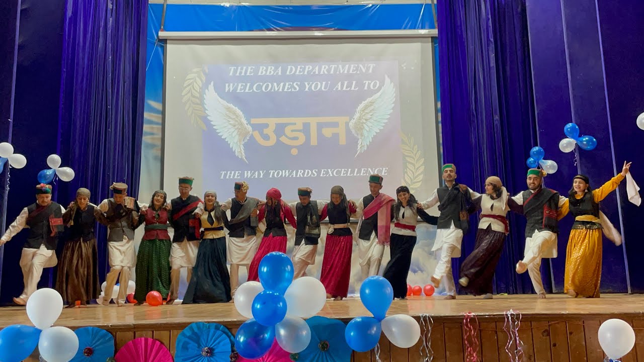 उड़ान ||Pahari Natti || BBA Cultural Function 2025 #udaan govt college sanjauli
