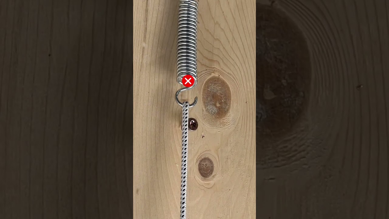 How to attach a spring without using much force. #short