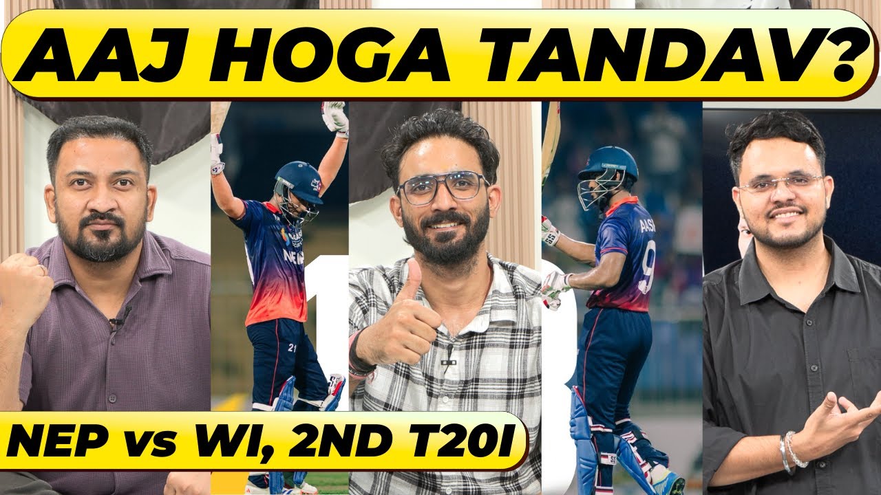 🔴Nepal vs WI 2nd T20: Aasif-Sundeep ka Dhamaka | Nepal ne Batting se Hila Dala, 170+ Ka Bada Score