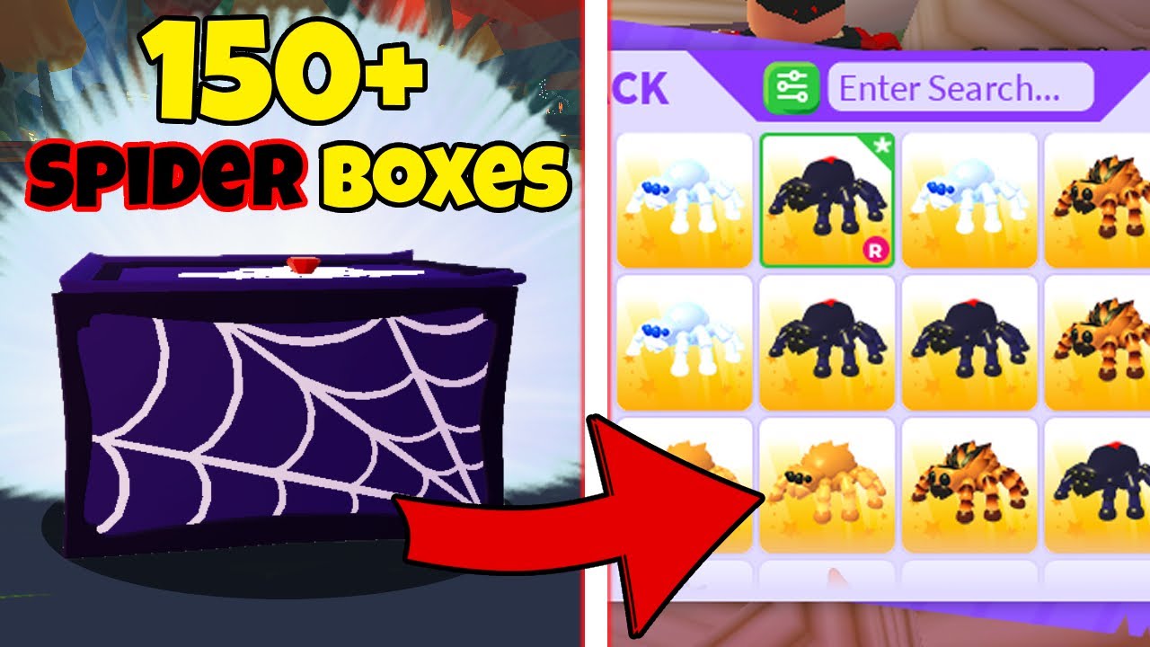 I Opened 150+ Legendary SPIDER BOXES & Got.. 🕷️ (Adopt Me)