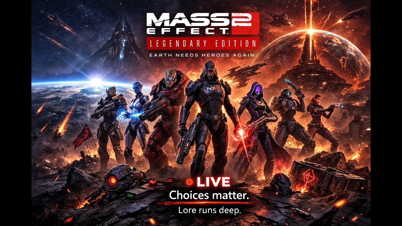 ˚.⋆🪐 ⋆⭒ MASS EFFECT ANDROMEDA/ Mass Effect 2 — Pathfinder Mission Continues | Space Radio Stream