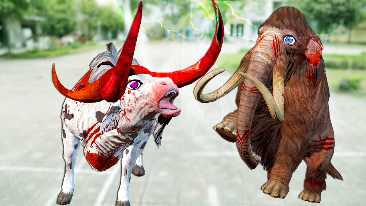 Cow Cartoon Transformation In Real Life | Giant Elephant Mammoth vs Cow Video Battle | Ep 2