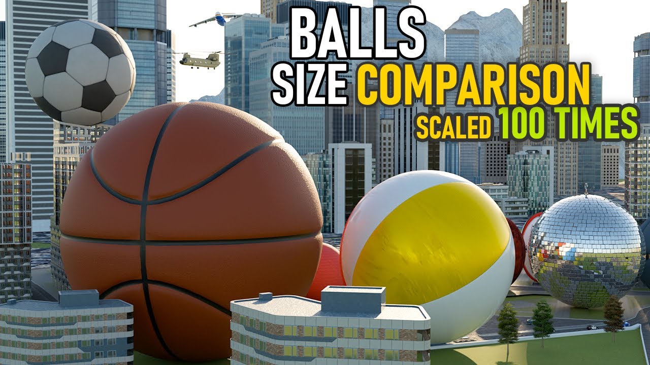 If Balls Size Increased by 100 Times | Balls Size Comparison 2025