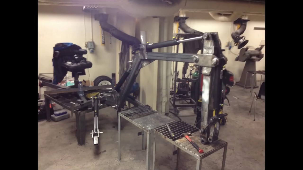 Homemade towable backhoe / excavator Project development