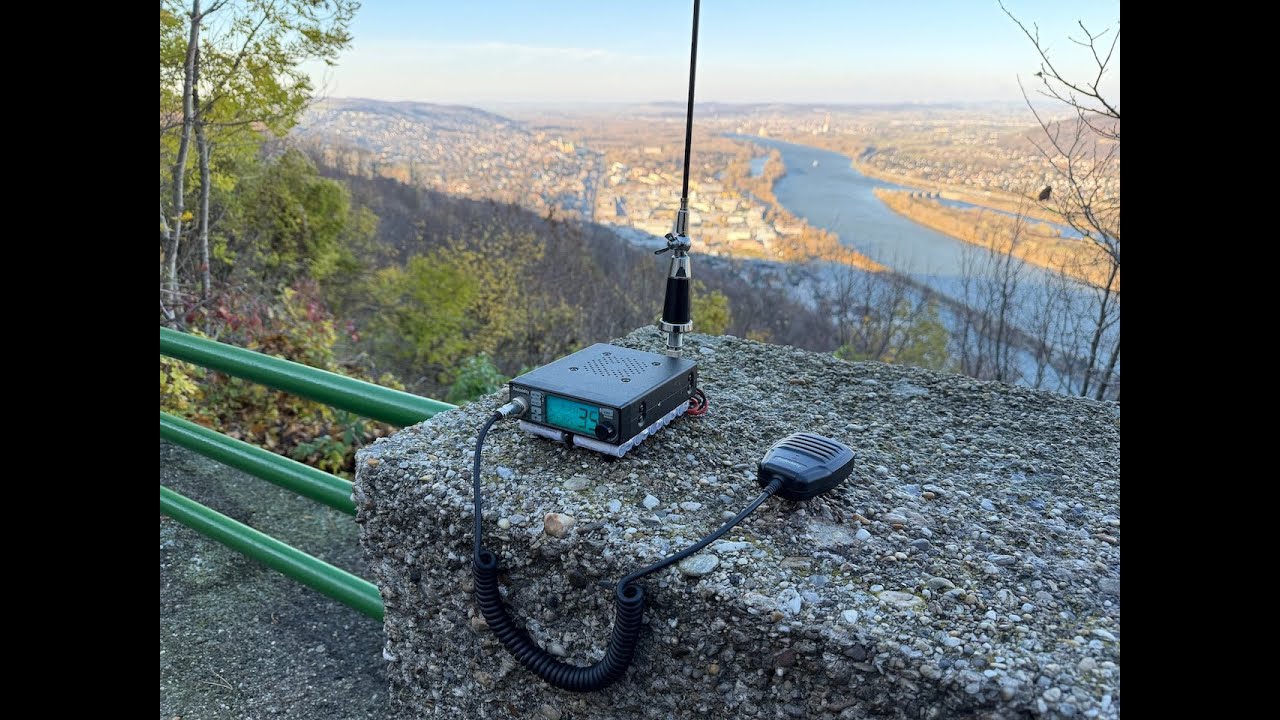 Hinterm Leopolsberg, mit Dummy-Load-Antenne 😜