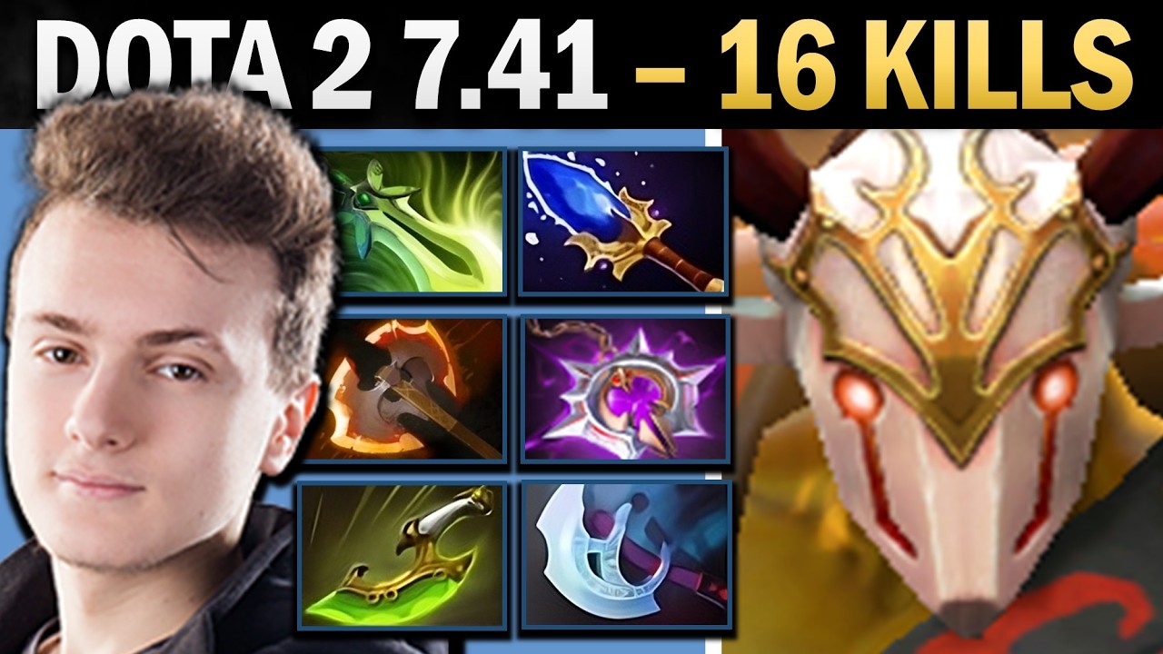 Juggernaut Dota 2 7.41 with 16 Kills and 900 GPM - Dota Gameplay