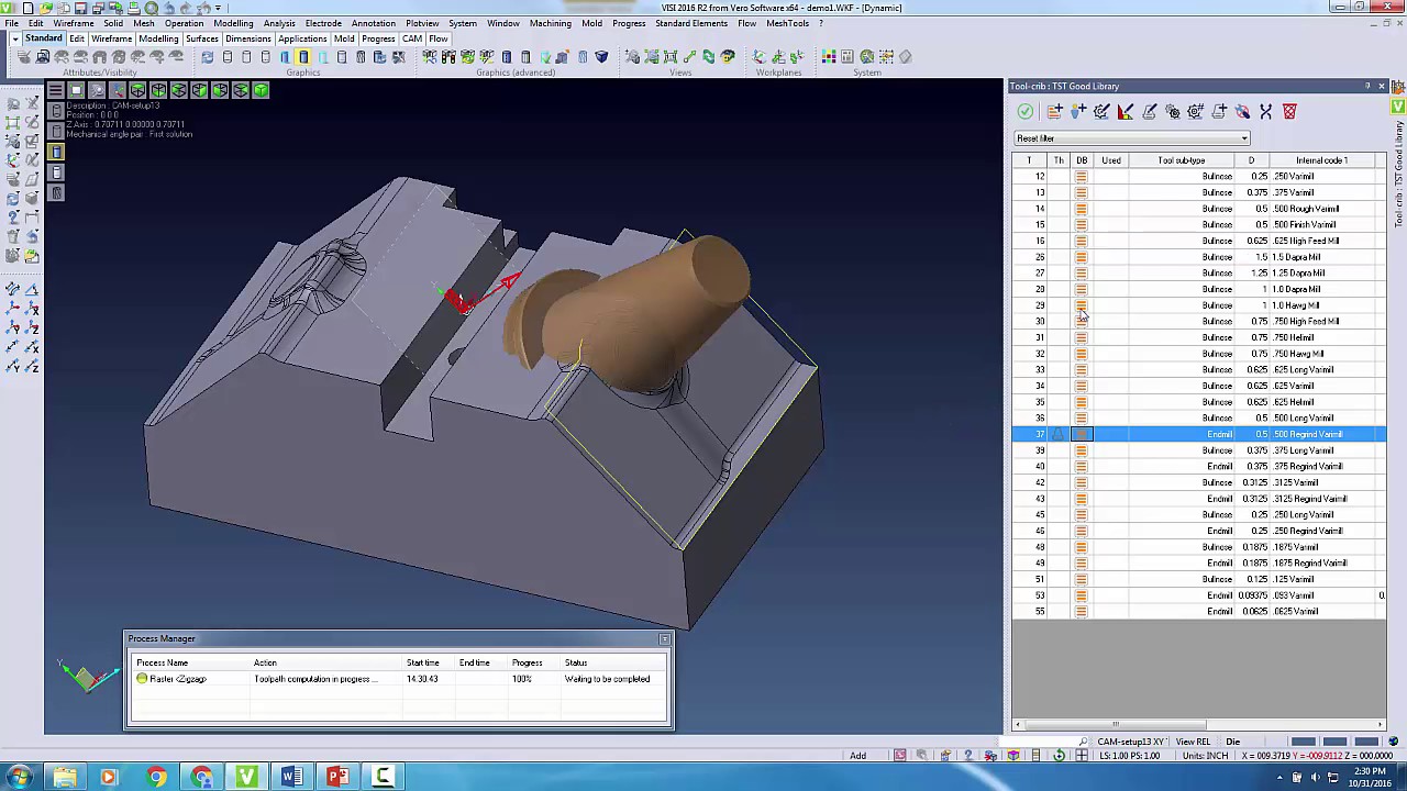 VISI 3+2 Machining