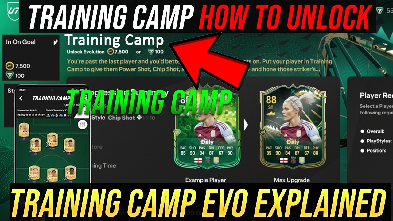 How TRAINING CAMP EVOLUTION WORKS & Unlocking Players (EXPLAINED) - FC 25 Ultimate Team