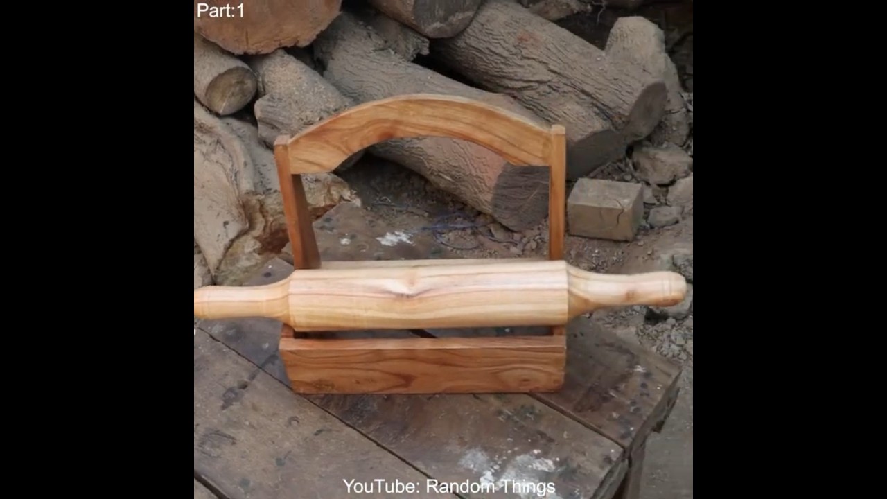 Process of Making Wooden Rolling Board & Pin Part 1