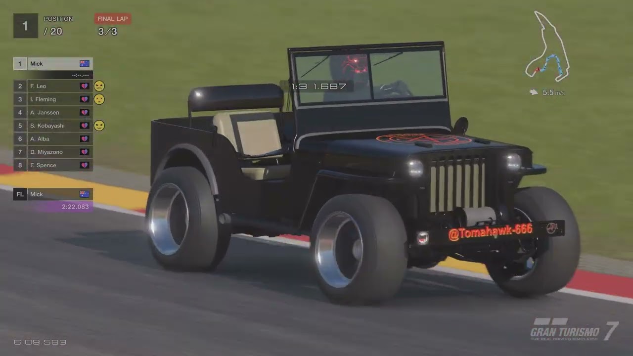 Willy vs the GT3 crowd Spa broadcast