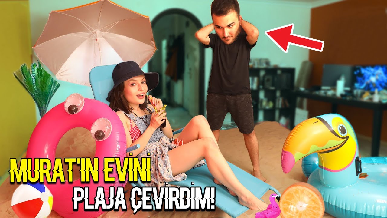 MURAT'IN EVİNİ GİZLİCE PLAJA ÇEVİRDİM!!