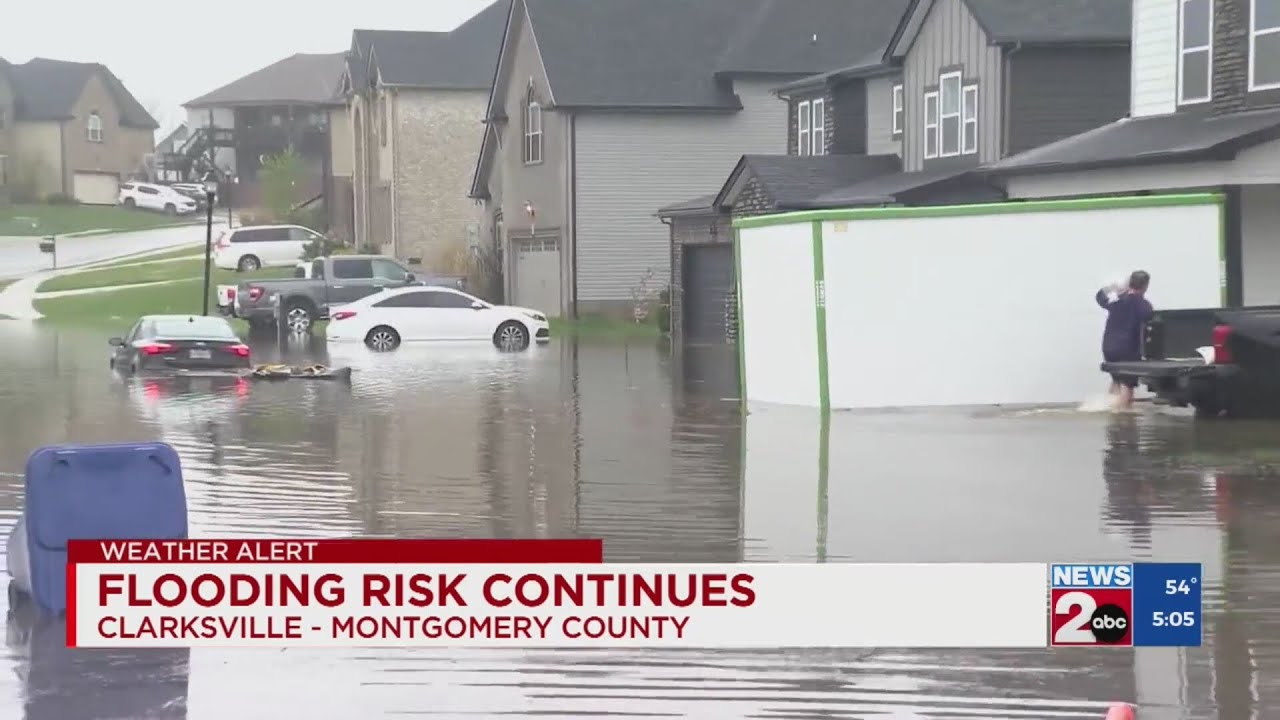 Flooding risk continues in Clarksville
