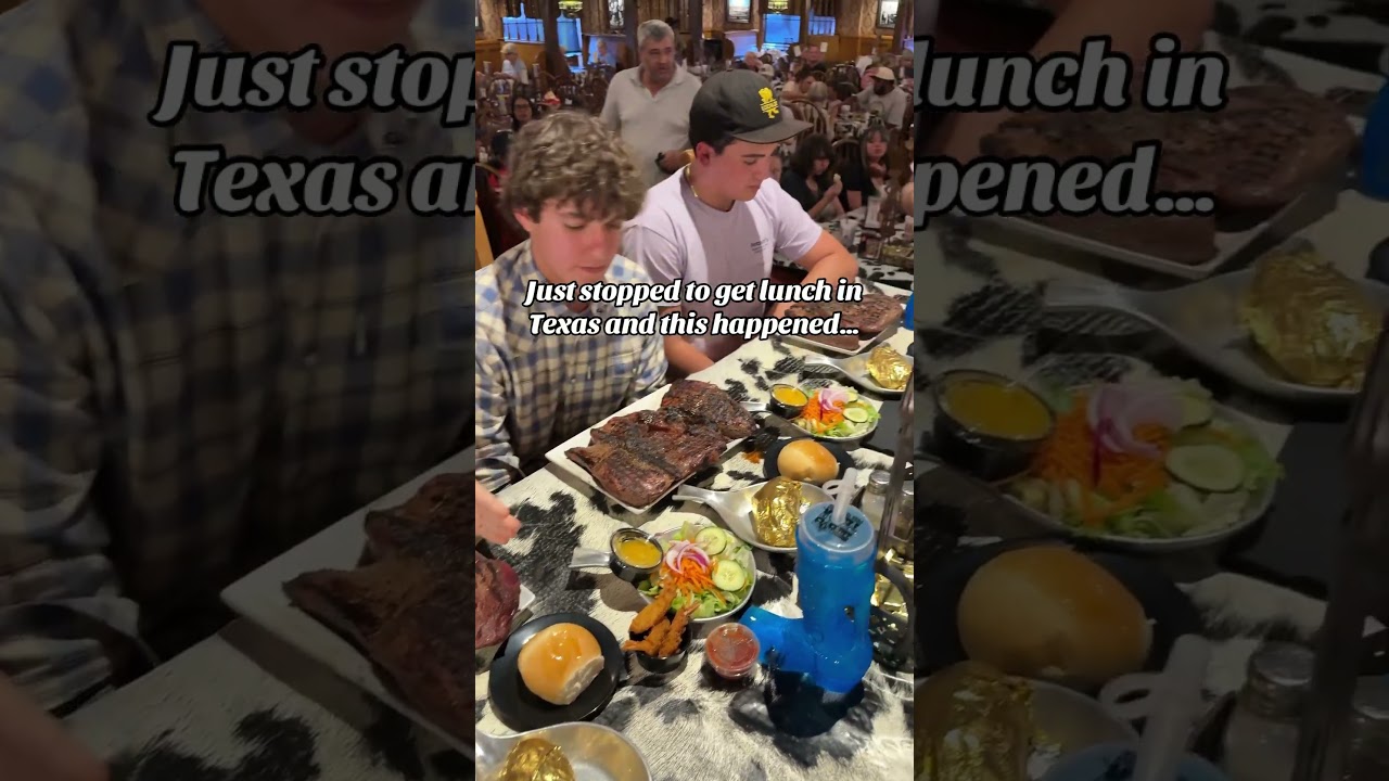 The look of &ldquo;what have I gotten myself into&rdquo; is common during the 72oz steak challenge! 😂🥩🔥