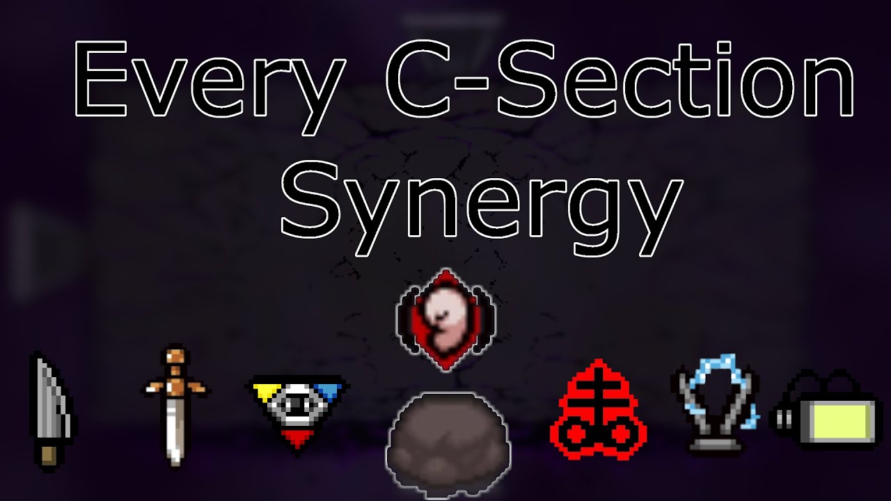 EVERY C-SECTION SYNERGY IN REPENTANCE (The Binding of Isaac: Repentance)