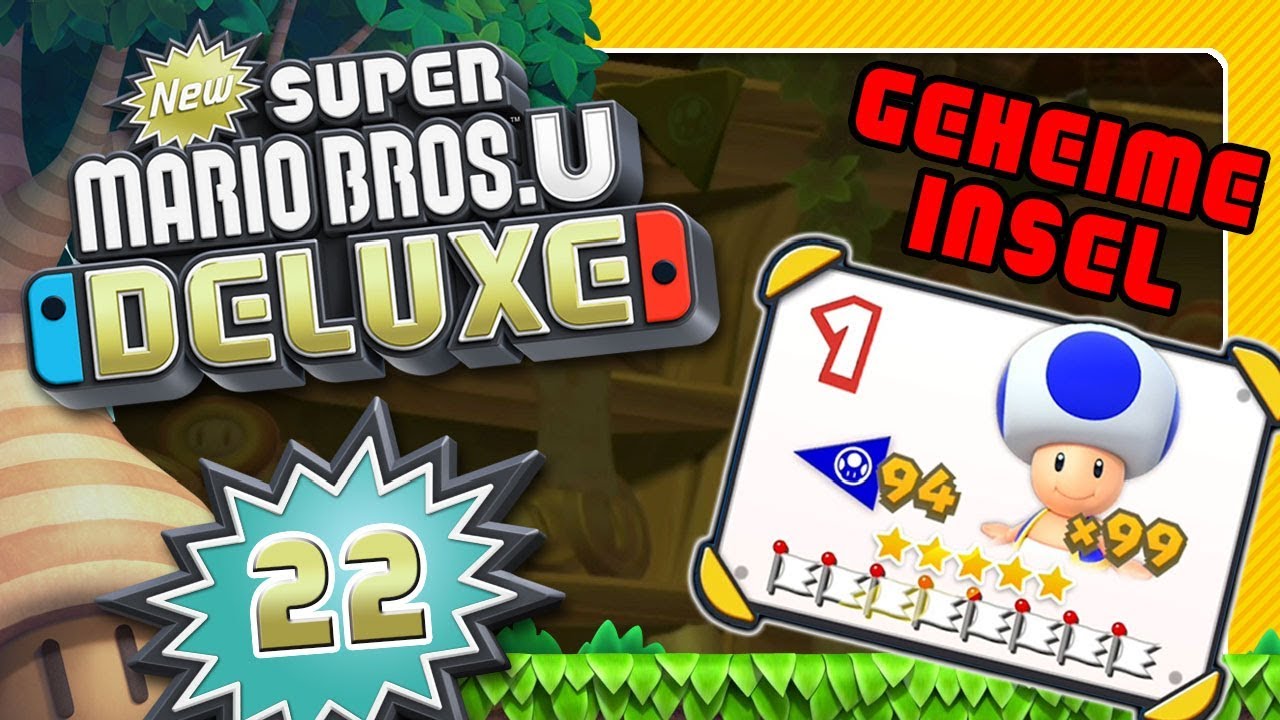 NEW SUPER MARIO BROS. U DELUXE 🌰 #22: Geheime Insel, Switch-Credits & 5 shiny Stars Datei