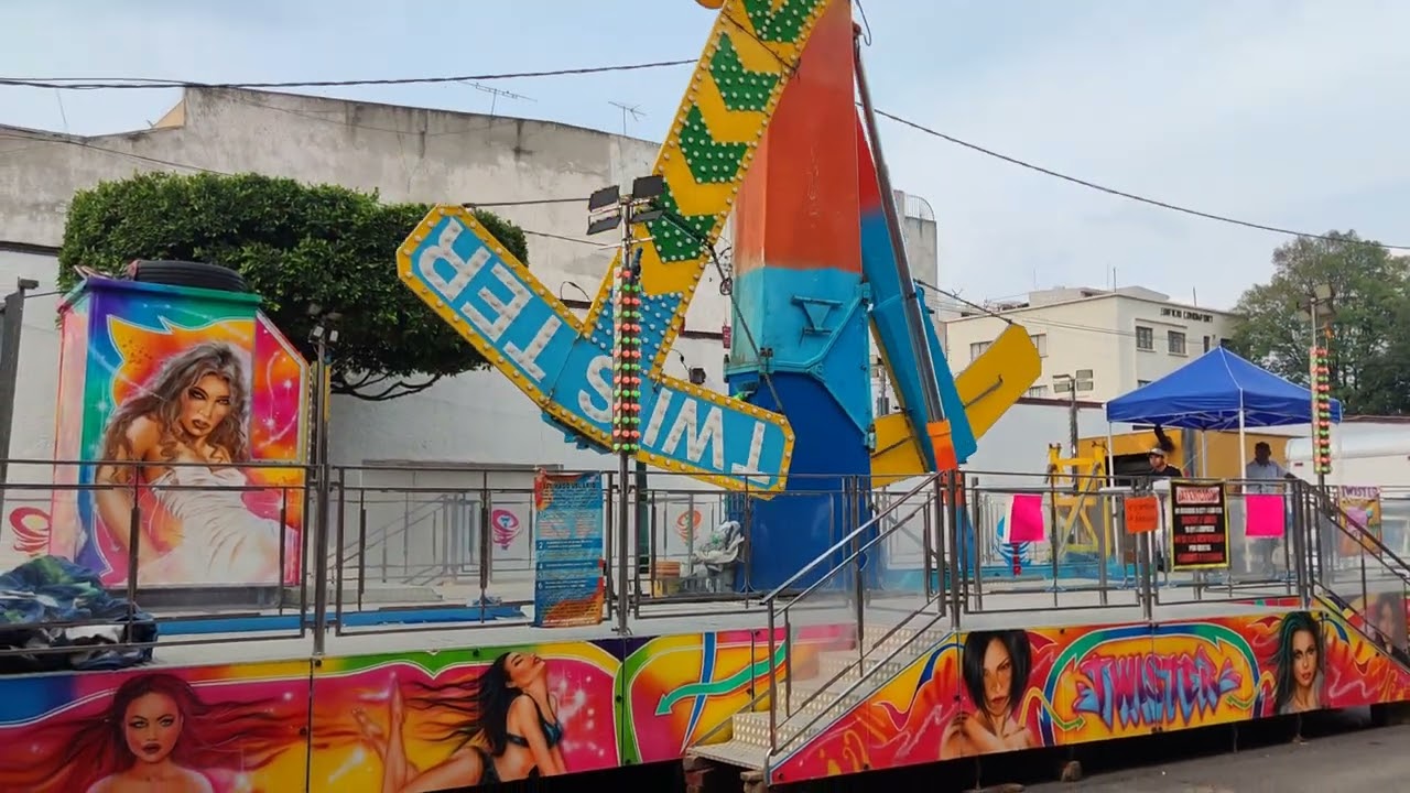 La última vuelta del Twin Twister, último día de feria Tlalnepantla 2024