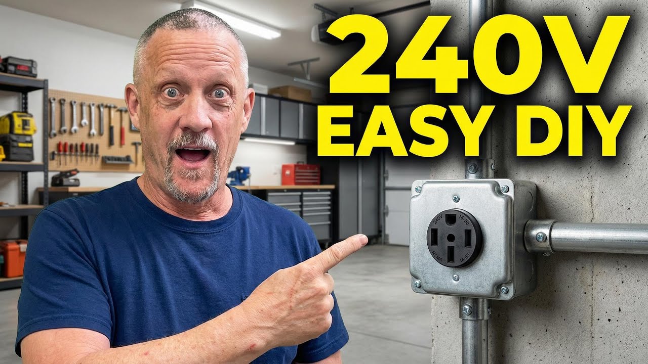 How to Install a 240V Outlet in Garage (For EV Charger or Welder)