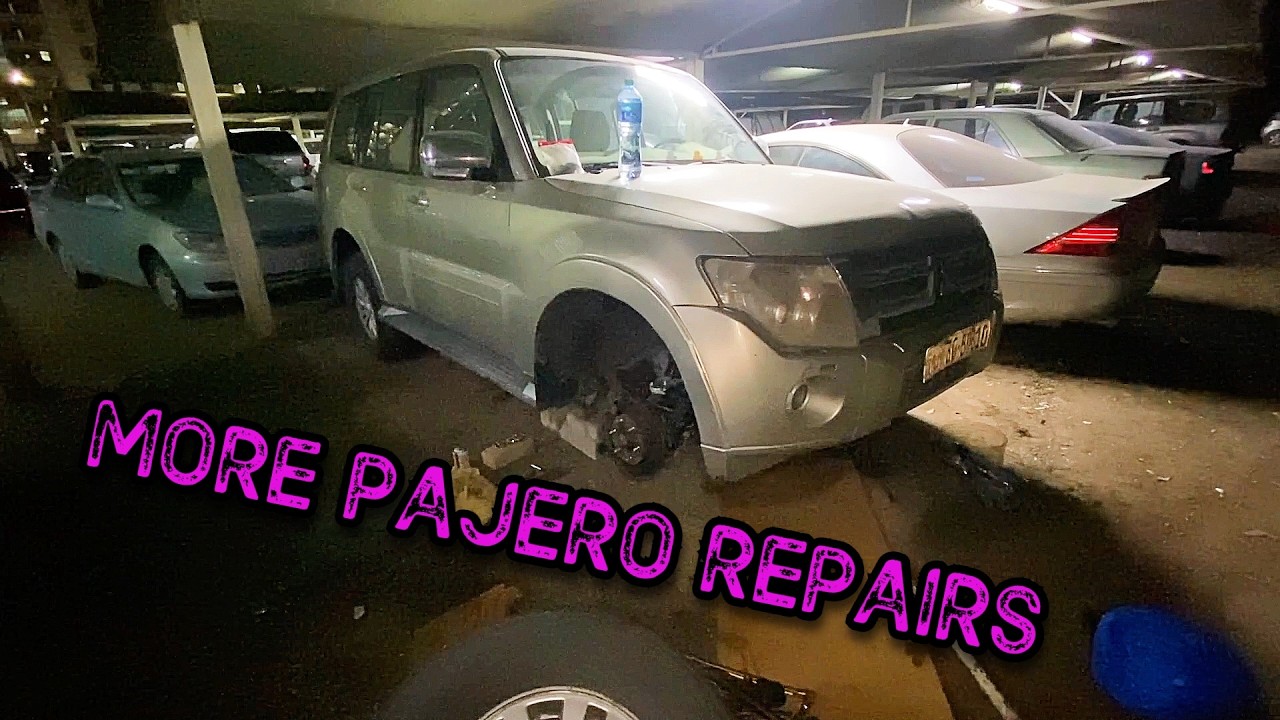2014 Mitsubishi Pajero Tie Rods, Rear Shocks, Front & Rear Diff Fluids, Transfer Case Fluid Change
