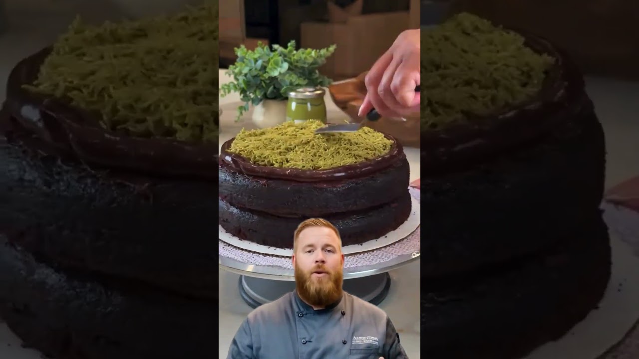 Viral Dubai Chocolate Cake with Pistachio Kataifi Layers
