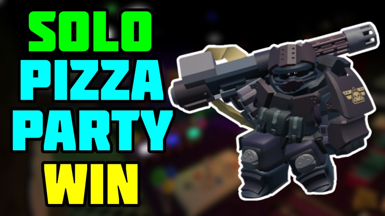 Соло-прохождение Pizza Party с Juggernaut + Лёгкий гайд | TDS Tower Defense Simulator
