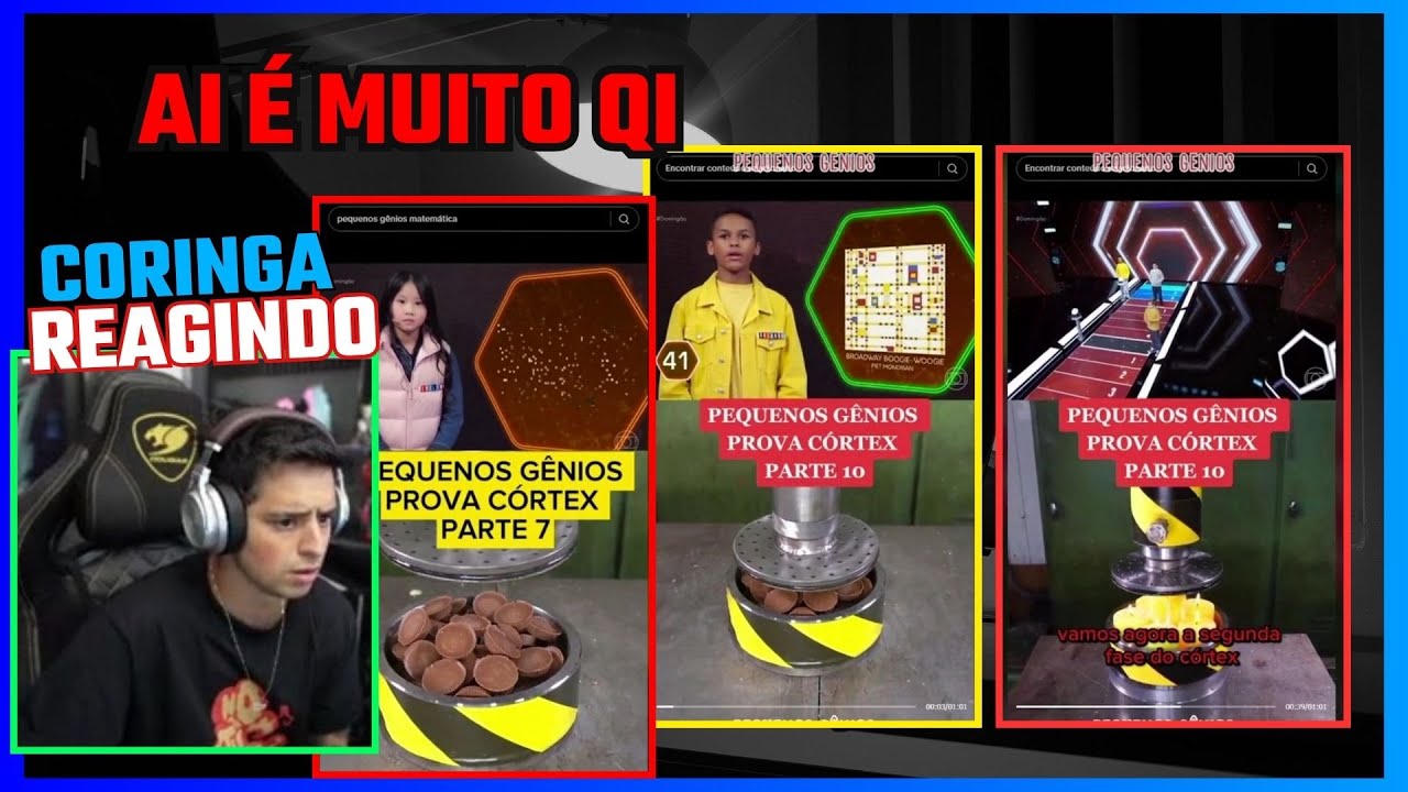 CORINGA Reagindo A PEQUENOS GÊNIOS