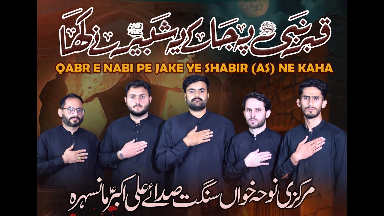QABAR E NABI PE JA KE YE SHABIR A.S NE KAHA | New Noha 2025 | Ayam e Fatimiya (a.s) |