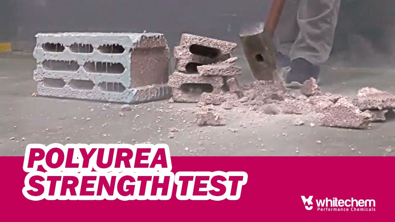 WHITECHEM POLYUREA STRENGTH TEST #chemicaltechnology #chemical #test #waterproofing
