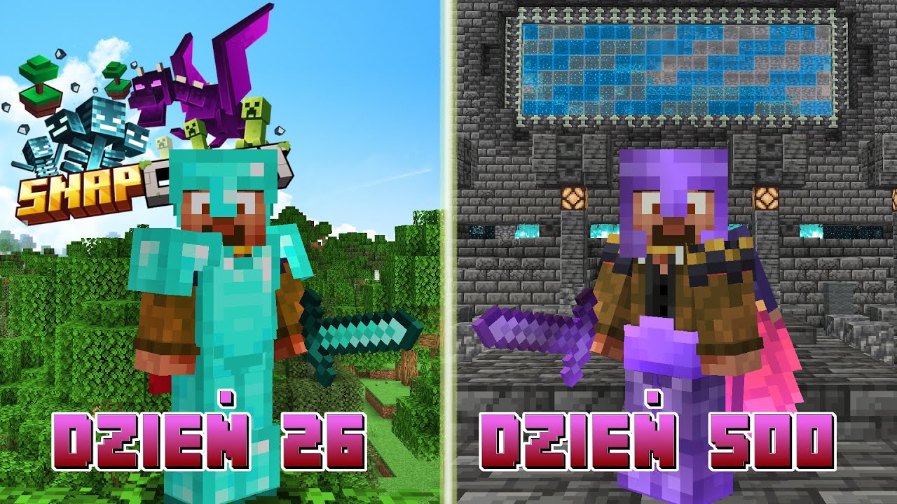 PRZEŻYŁEM 500 DNI❗ Zamieszkałem w MIEŚCIE WARDENA❗ - SnapCraft VIII (5) - [385] (Minecraft 1.20)