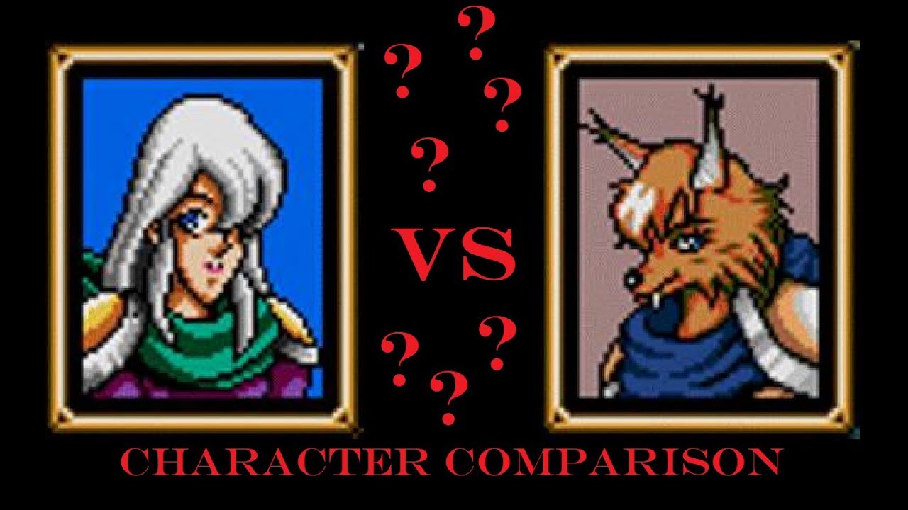 Shining Force Character Comparison