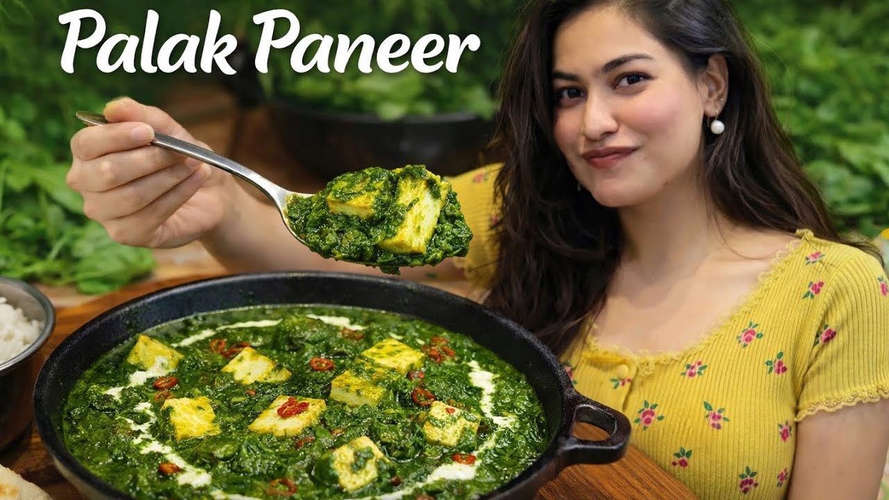 Palak Paneer Recipe | Dhaba Style Palak Paneer at Home