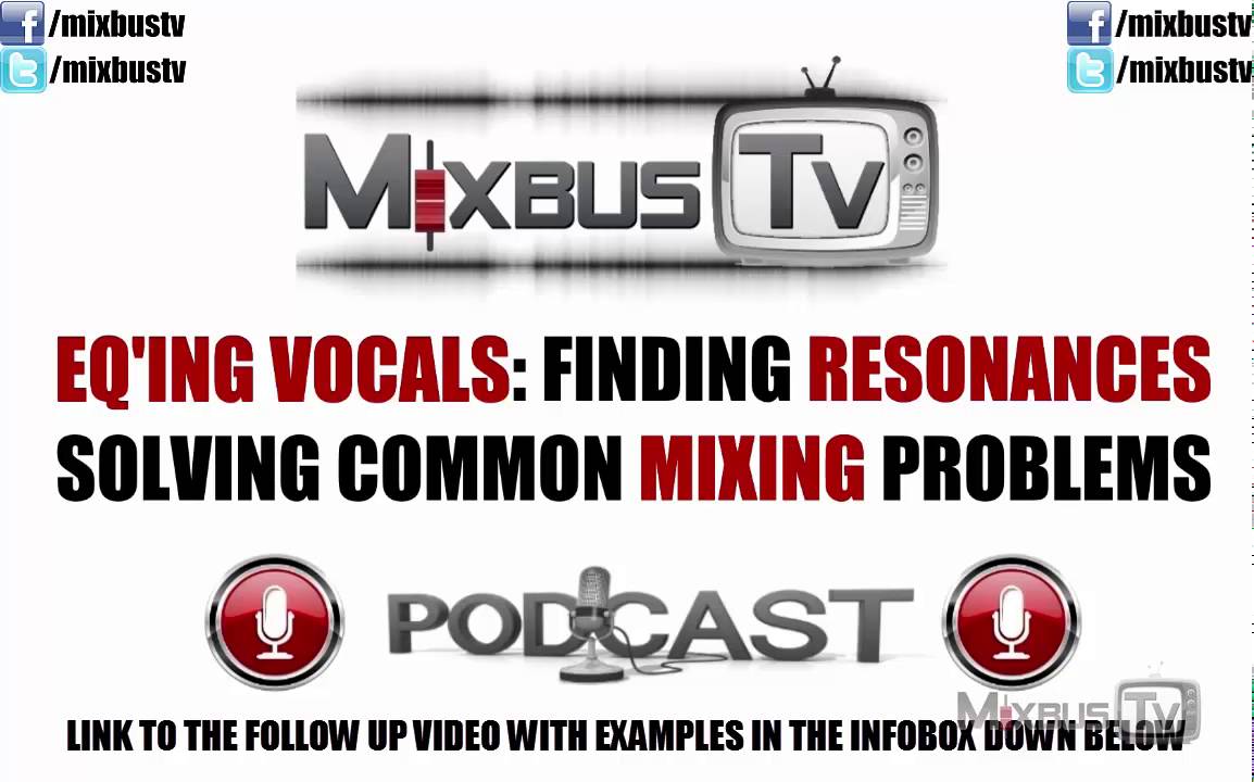 How to fix bad vocals recording, how to find resonances easily with eq