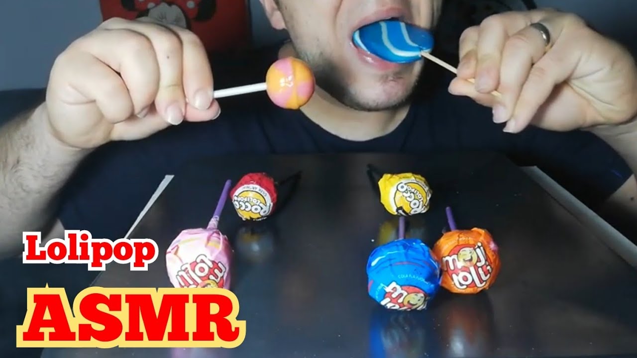 ASMR Lollipop  mukbang LOLİPOP MUKBANG  ASMR popsicles