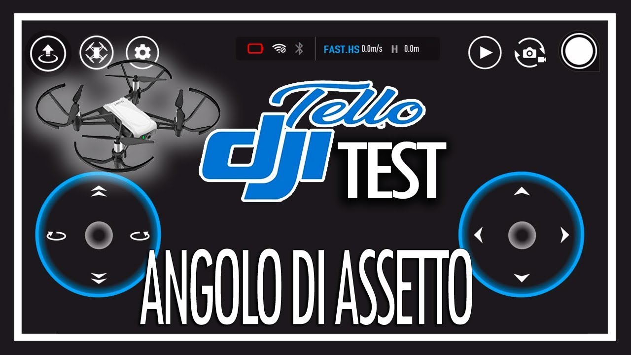 DJI TELLO: Test firmware ANGOLO di ASSETTO ecco come funziona