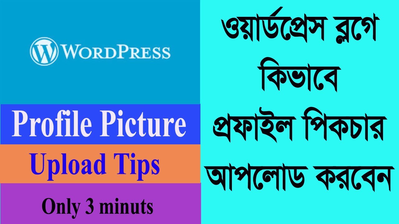 How to upload Profile picture or Avatar in WordPress blog ।।  WP Tutorial 2023