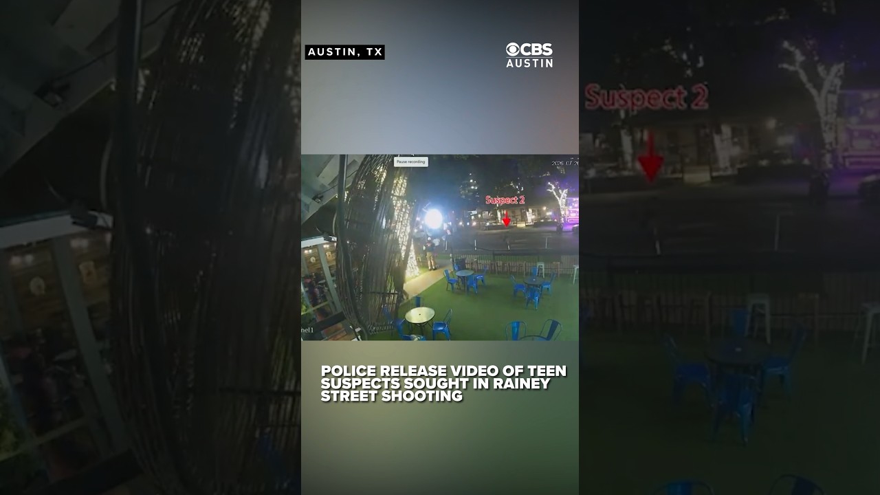 VIDEO: Austin police release video of teen suspects sought in Rainey Street shooting