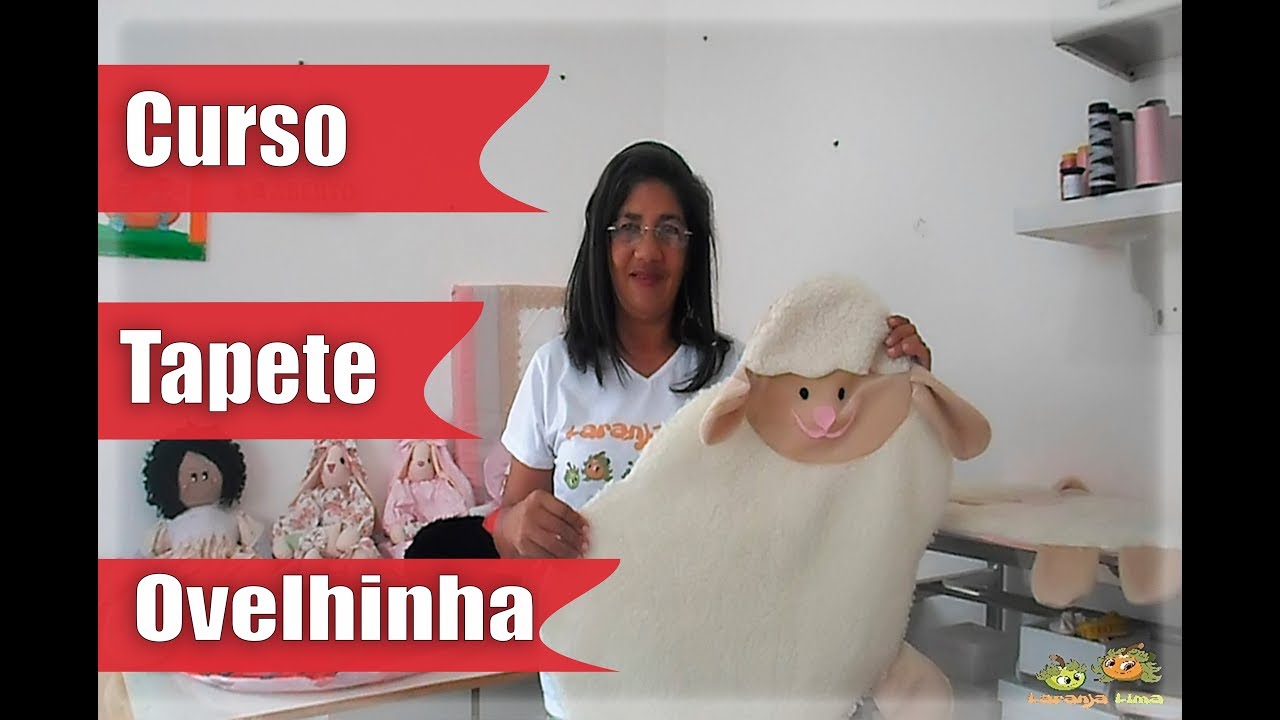 Como fazer tapete de ovelhinha DIY Curso