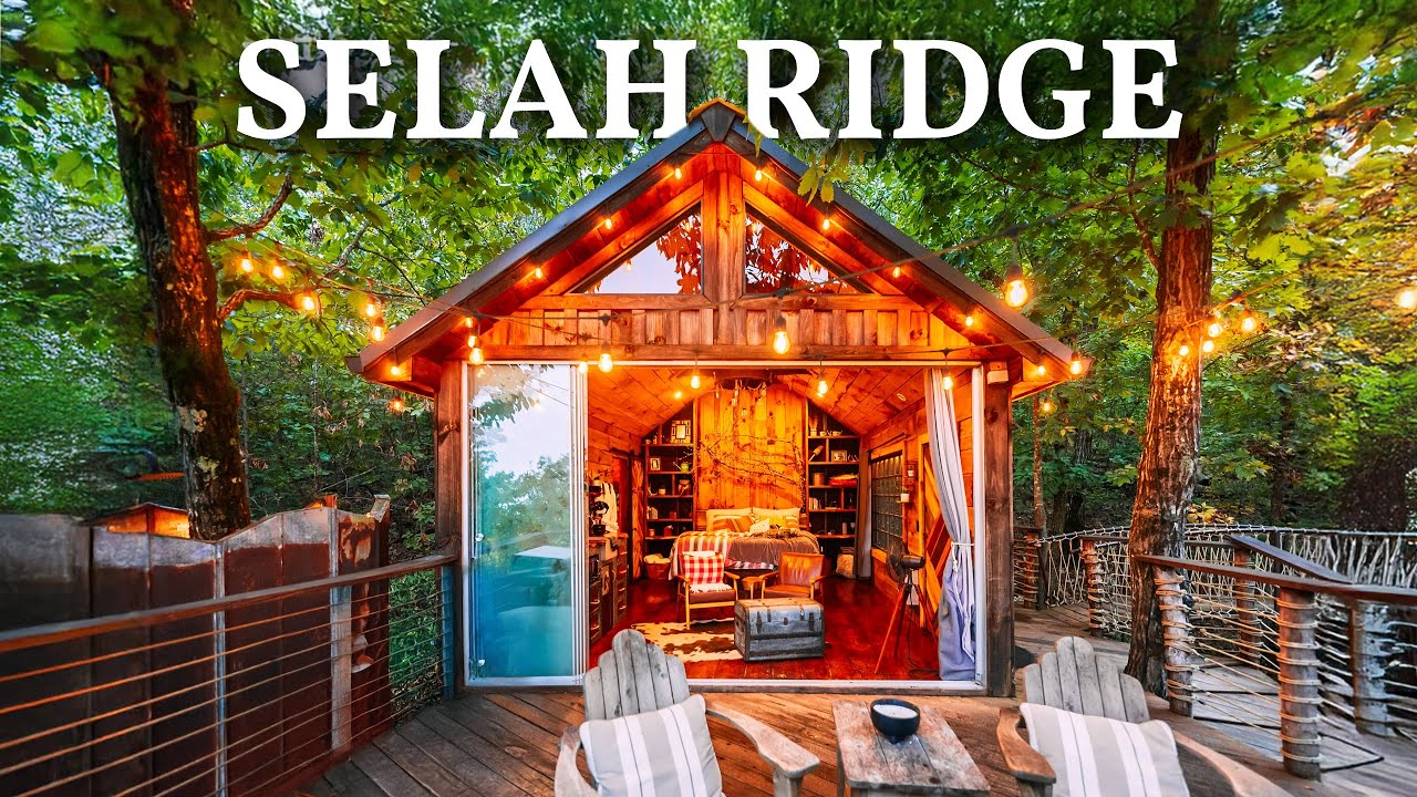 Levi Kelly Visits Cozy Tiny House in the Forest w/ a Bridge!