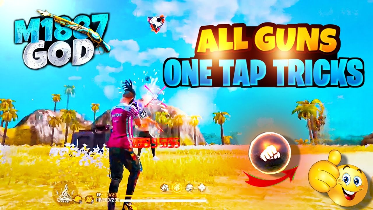 ALL GUN ONE TAP TRICKS IN TAMIL | FREEFIRE HEADSHOT TIPS &TRICKS | MI887 ONE TAP TRICKS| EAGLE RED |