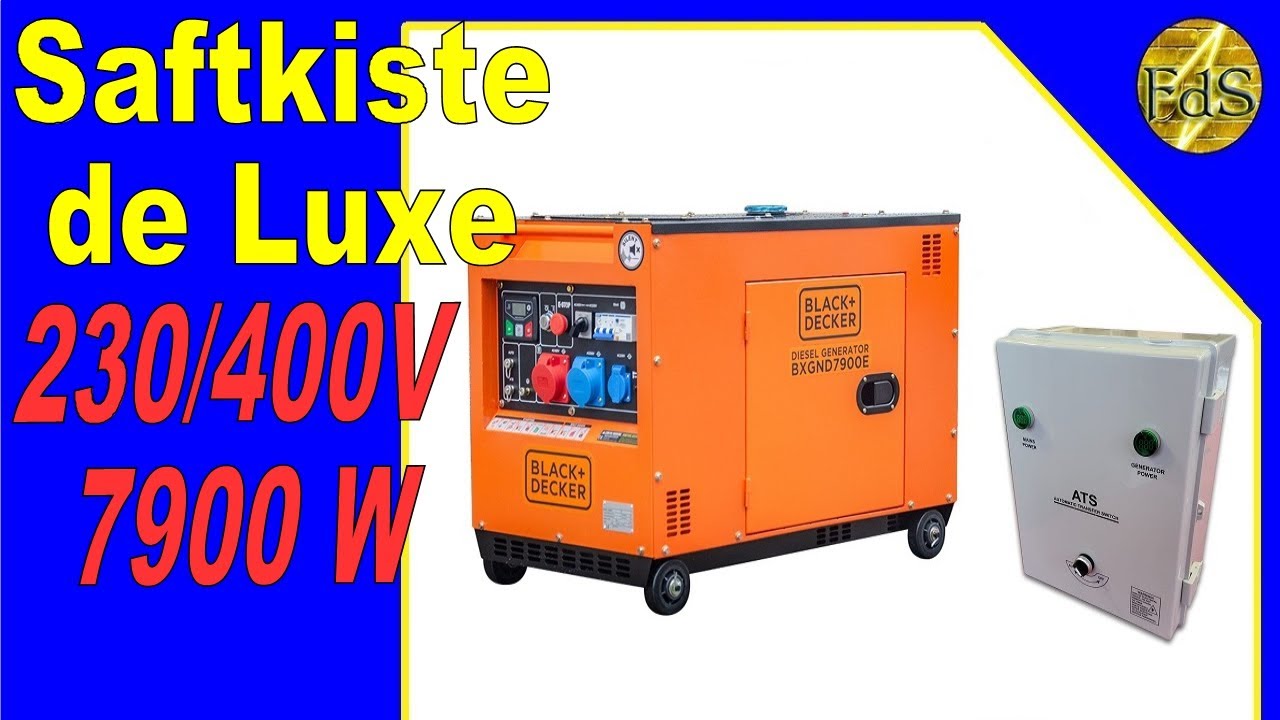 Teil 1 Black+Decker 7900 Watt BXGND7900E Vorstellung /Notstromaggregat Blackout