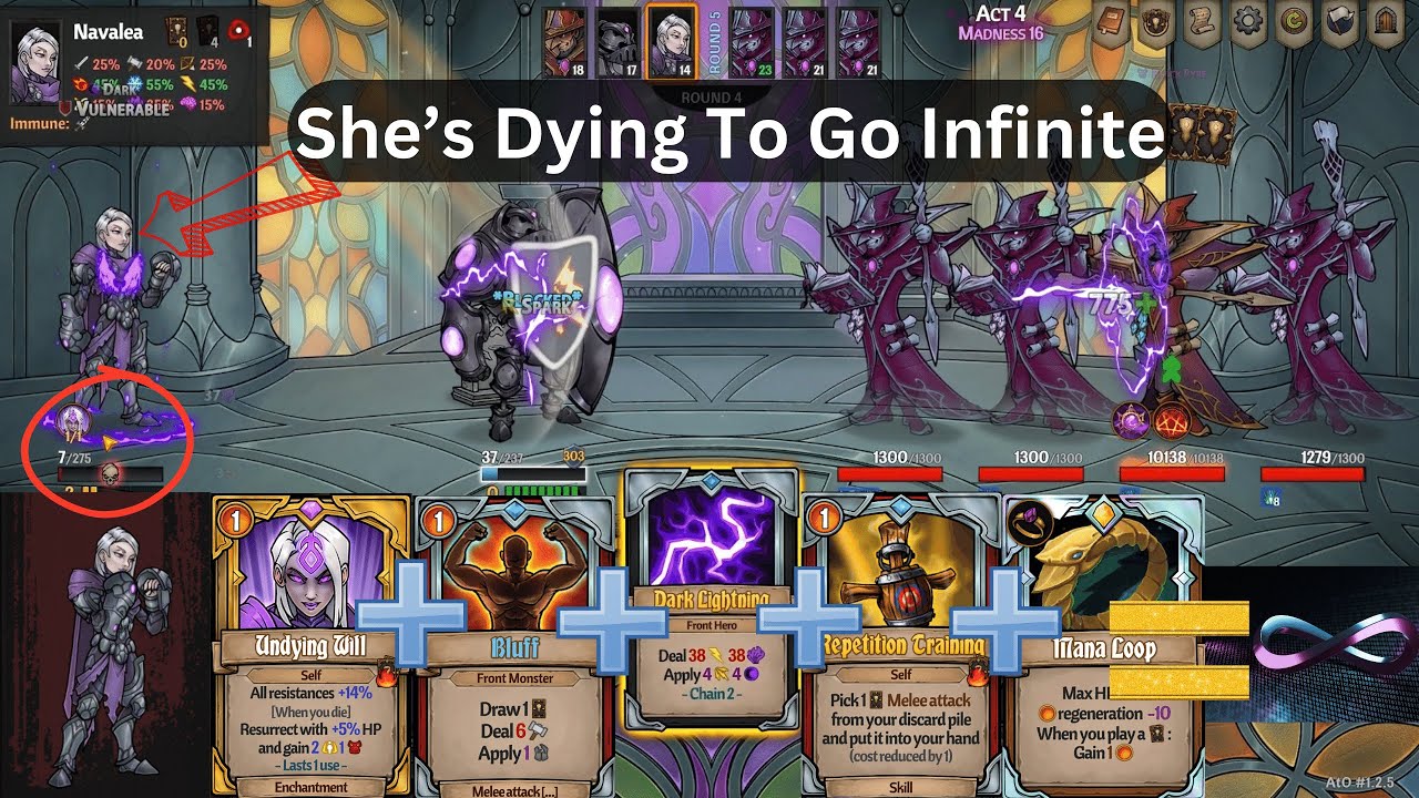 Across The Obelisk Madness 16 - Navalea Self Damage Carry