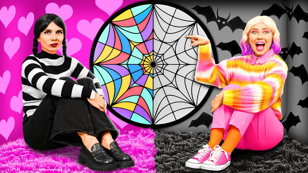 Секретные Домики под Кроватью с Уэнсдей Аддамс | Смешные Моменты от BaRaDa Challenge