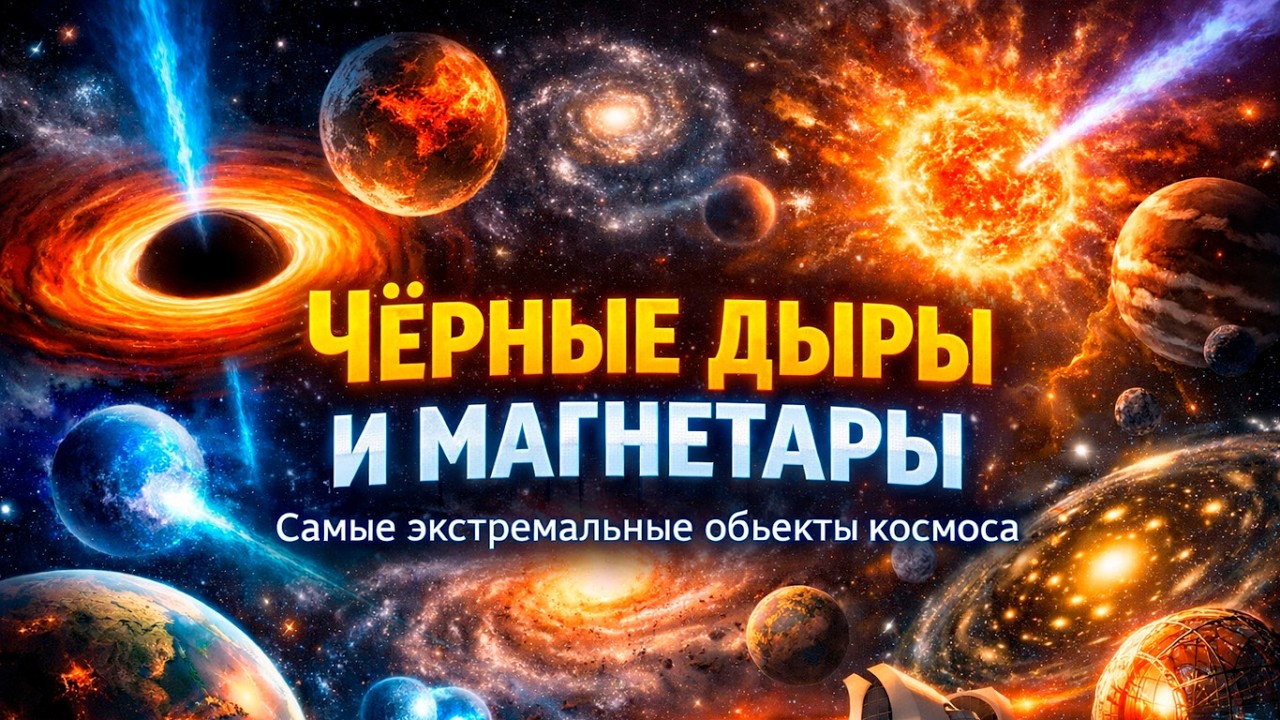 Чёрные дыры, магнетары и границы Вселенной: самые экстремальные объекты космоса