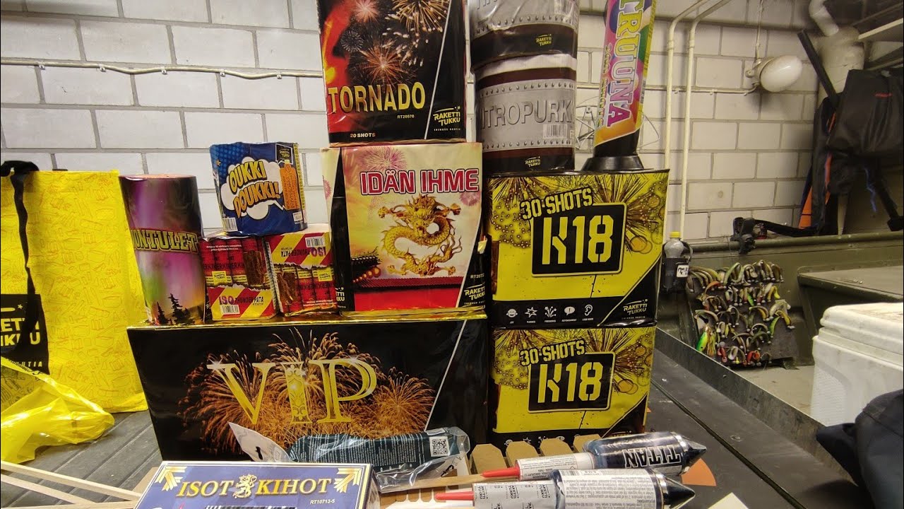 Ilotulite ostokset 350euron lahjakortilla