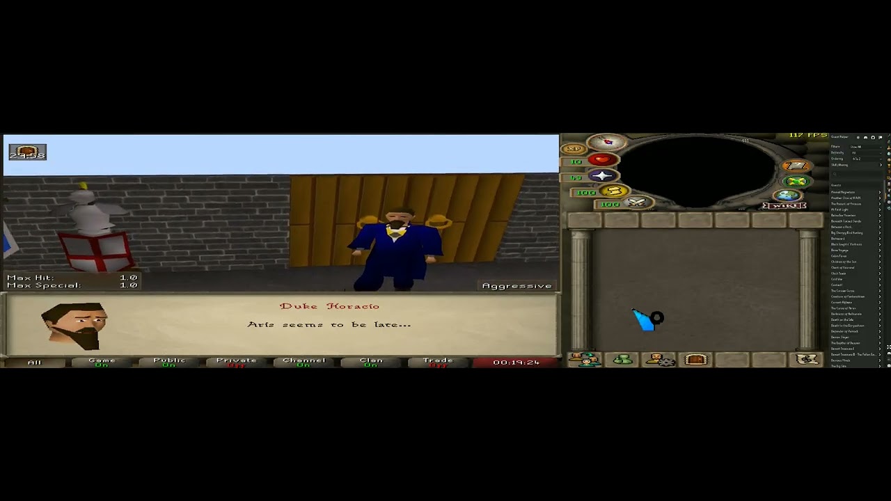 Old School Runescape - Road To Barrow Gloves (Leveling Combat Stats Through Questing Only) - Part 1