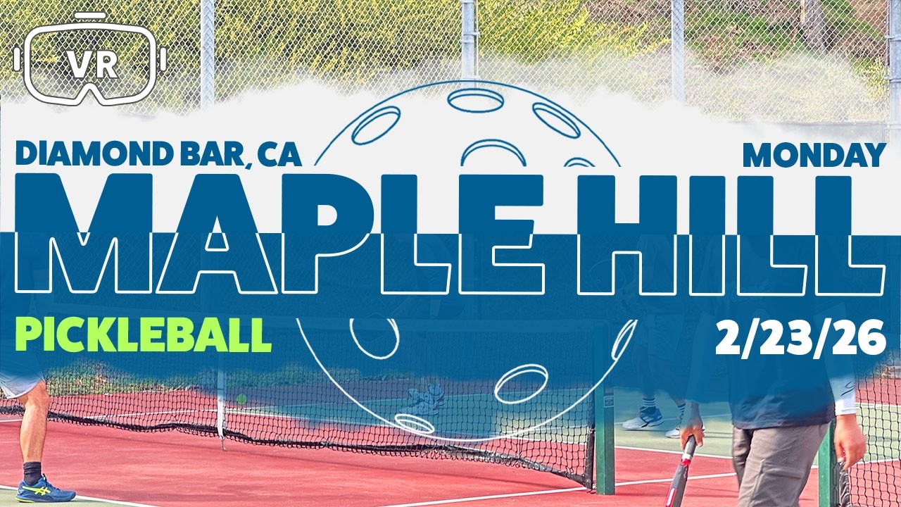 Maple Hill Park Pickleball Diamond Bar Monday Evening 2-23-26