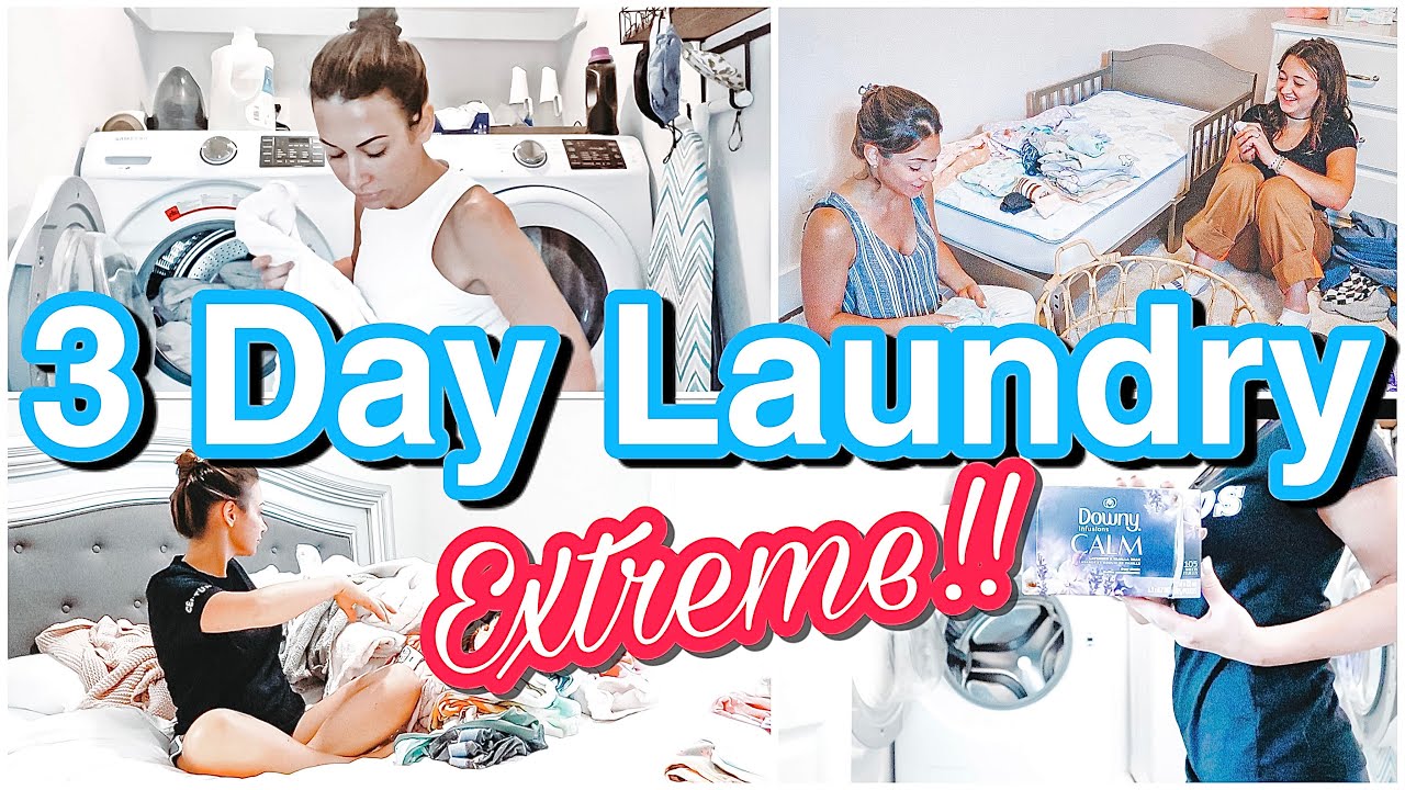 3 DAY LAUNDRY WITH ME | 🧺 LAUNDRY MOTIVATION 2021🧺 | LETS GET THE LAUNDRY DONE@Myranda Marie Achván
