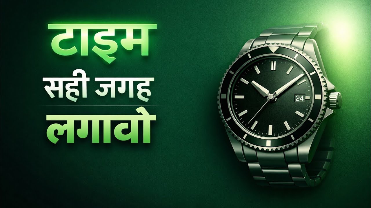 टाइम सही जगह केसे उपयोग करें | How To Use Time Correctly | टाइम की सही कीमत ⏱️
