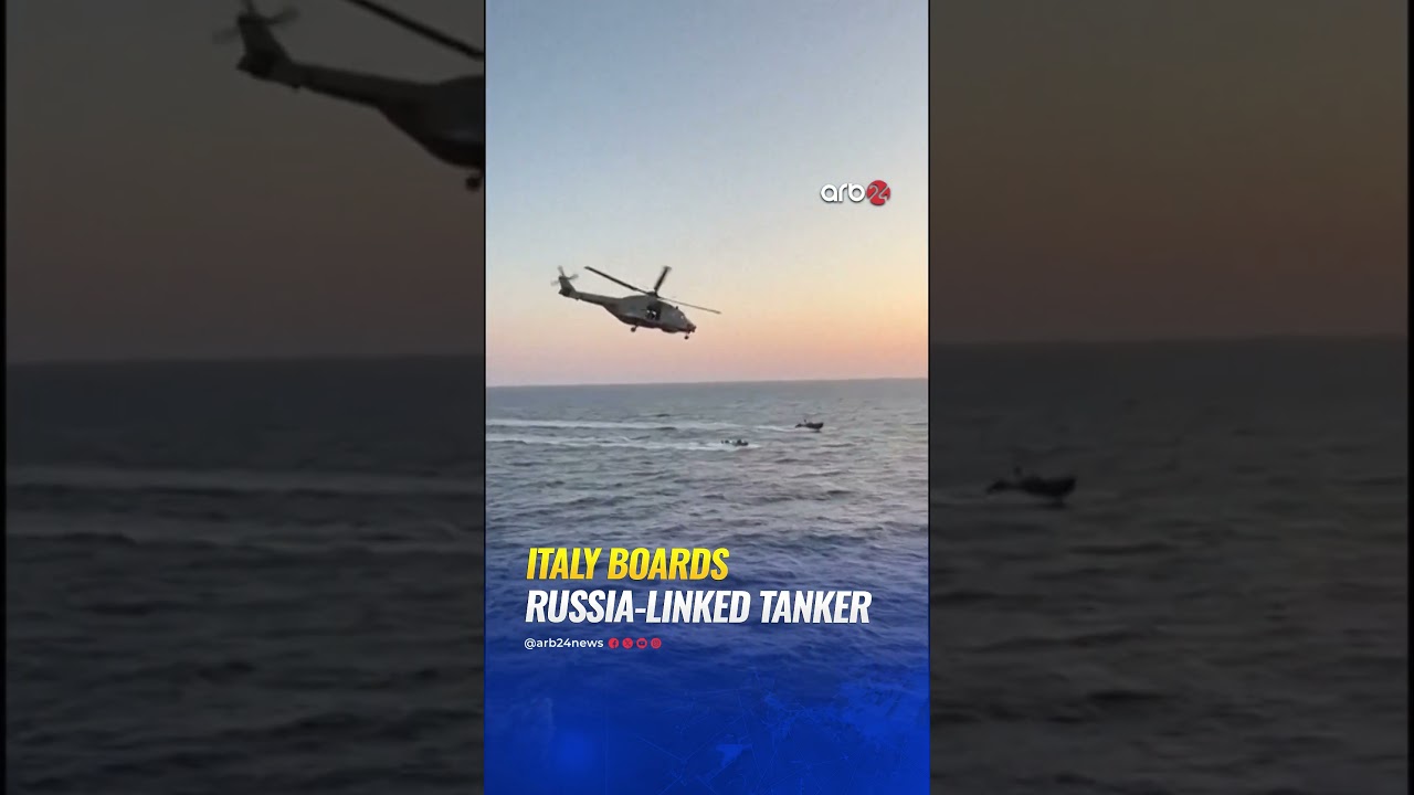 Italian Navy boards Russia-linked tanker in Mediterranean over sanctions concerns