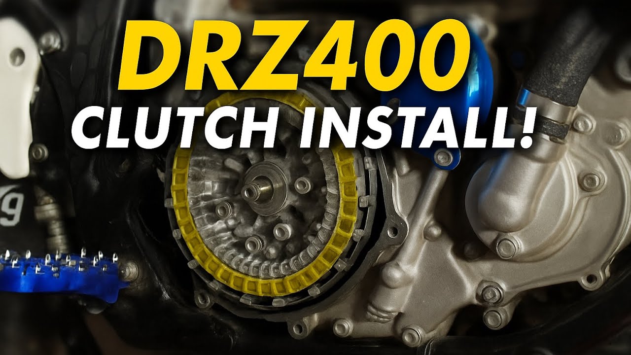 Установка сцепления DRZ400!