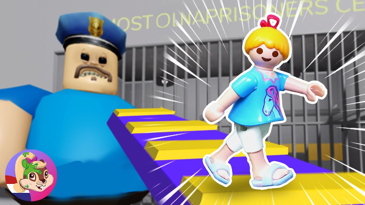Hannah in de gevangenis 😱 Kan ze ontsnappen aan de politie? 🚨 Roblox Obby | Playmobil Family Bird
